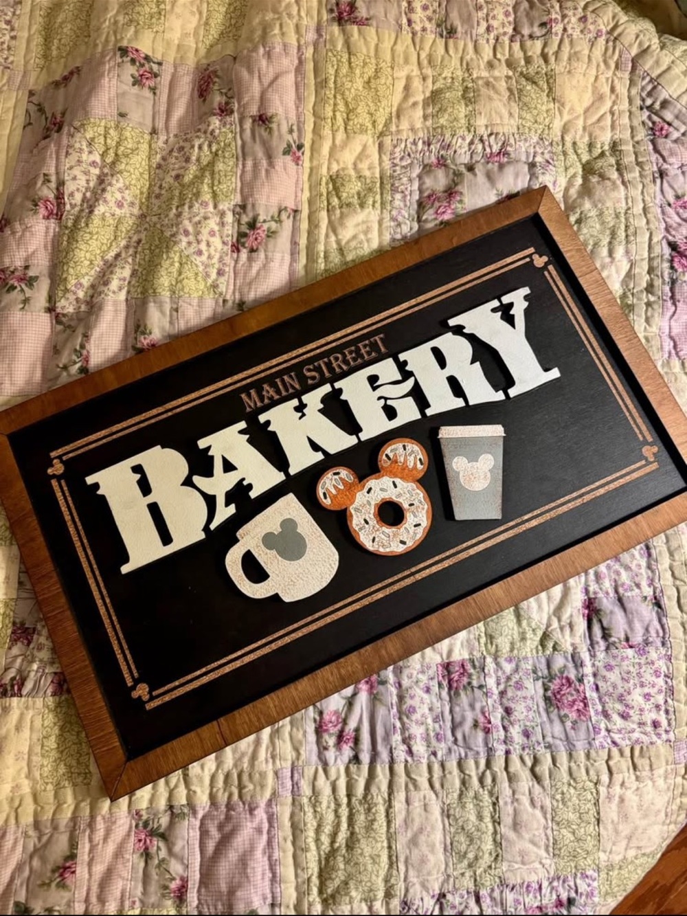 Disney Parks Main Street Bakery Wood Sign